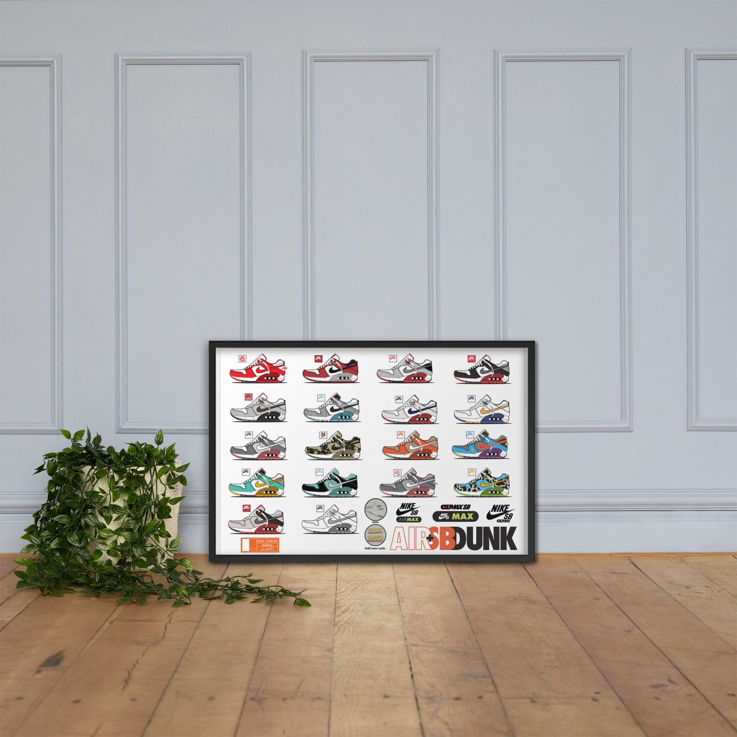 AIR+SB Framed photo paper poster
