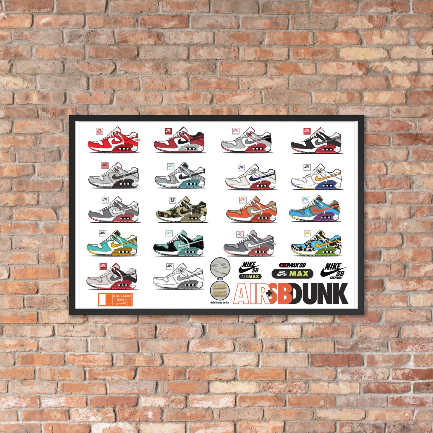 AIR+SB Framed photo paper poster