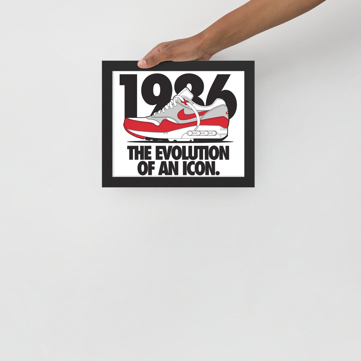 1986 Framed photo paper poster