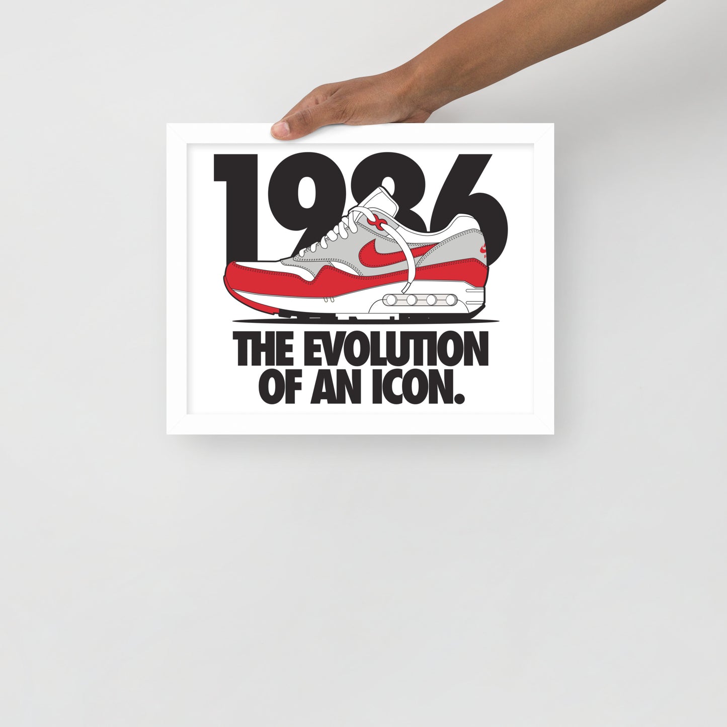 1986 Framed photo paper poster