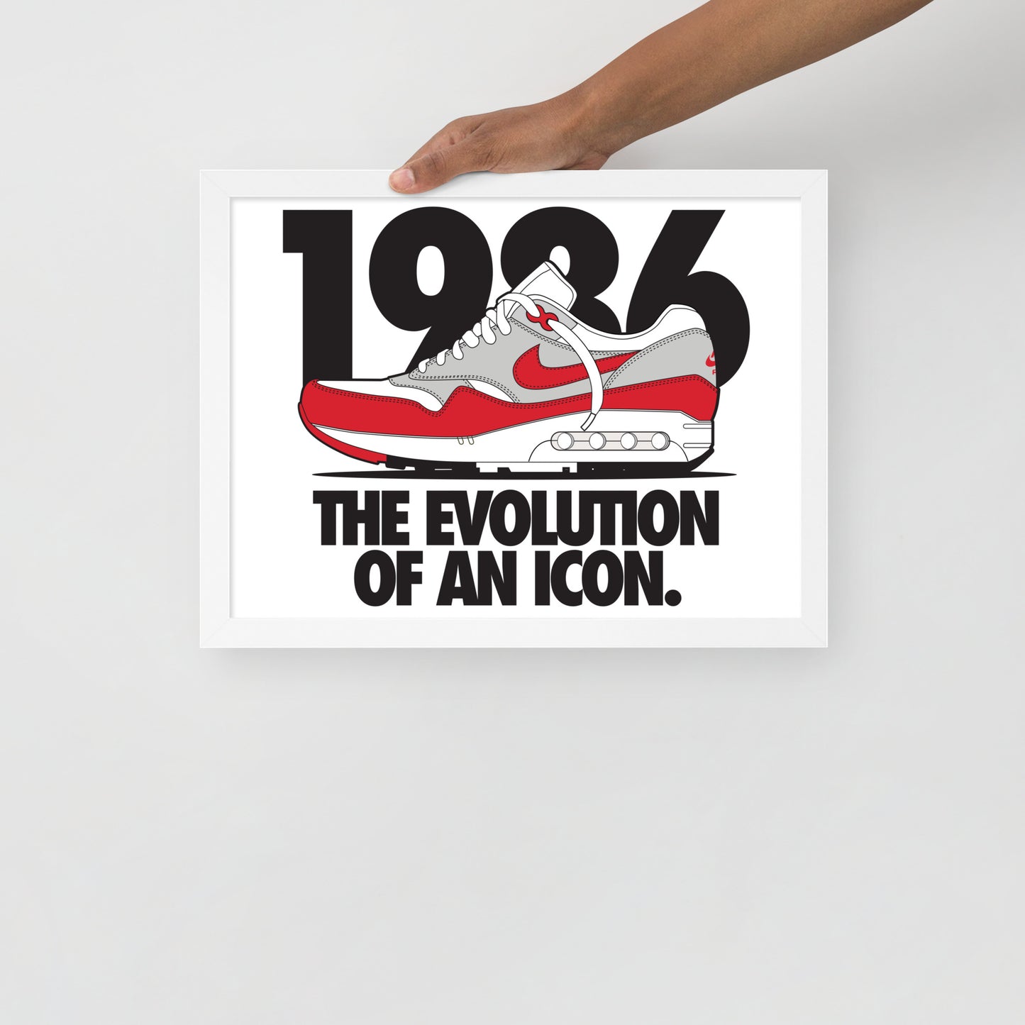 1986 Framed photo paper poster