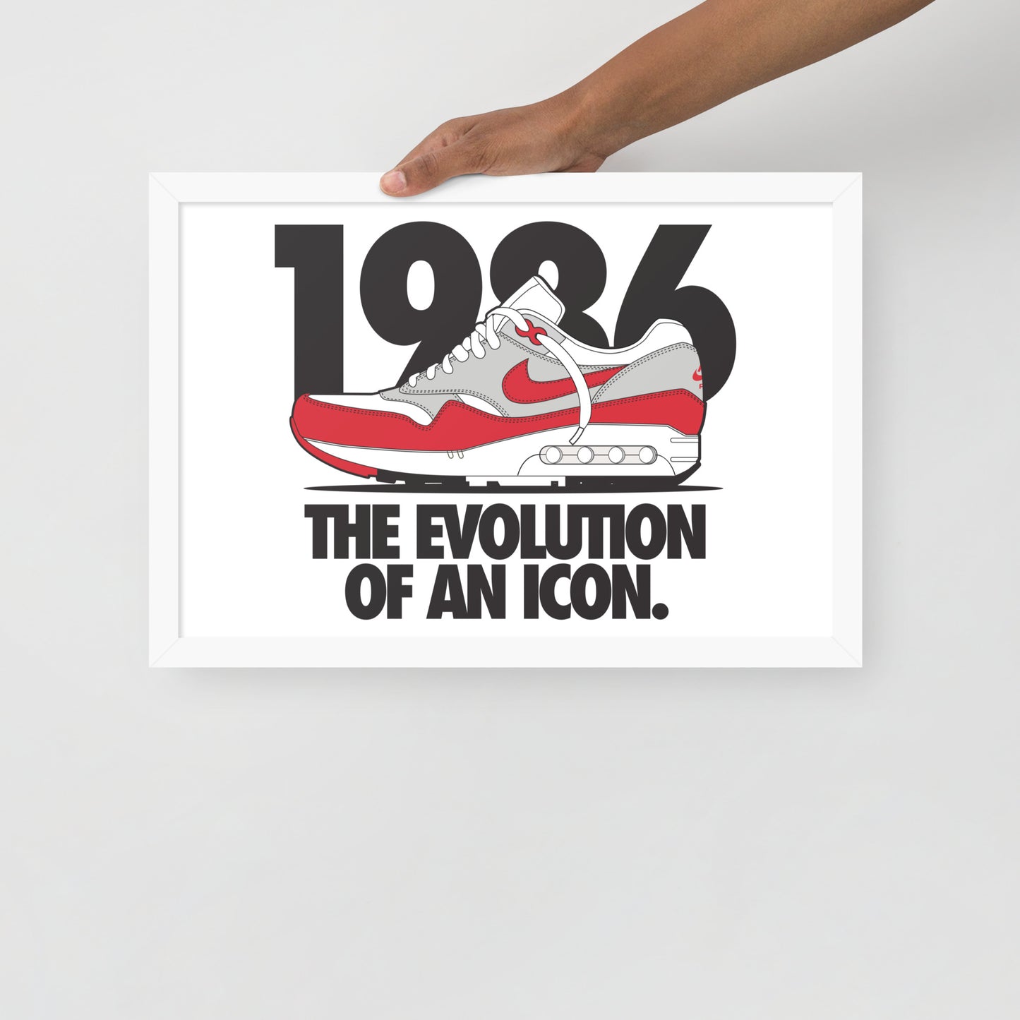 1986 Framed photo paper poster