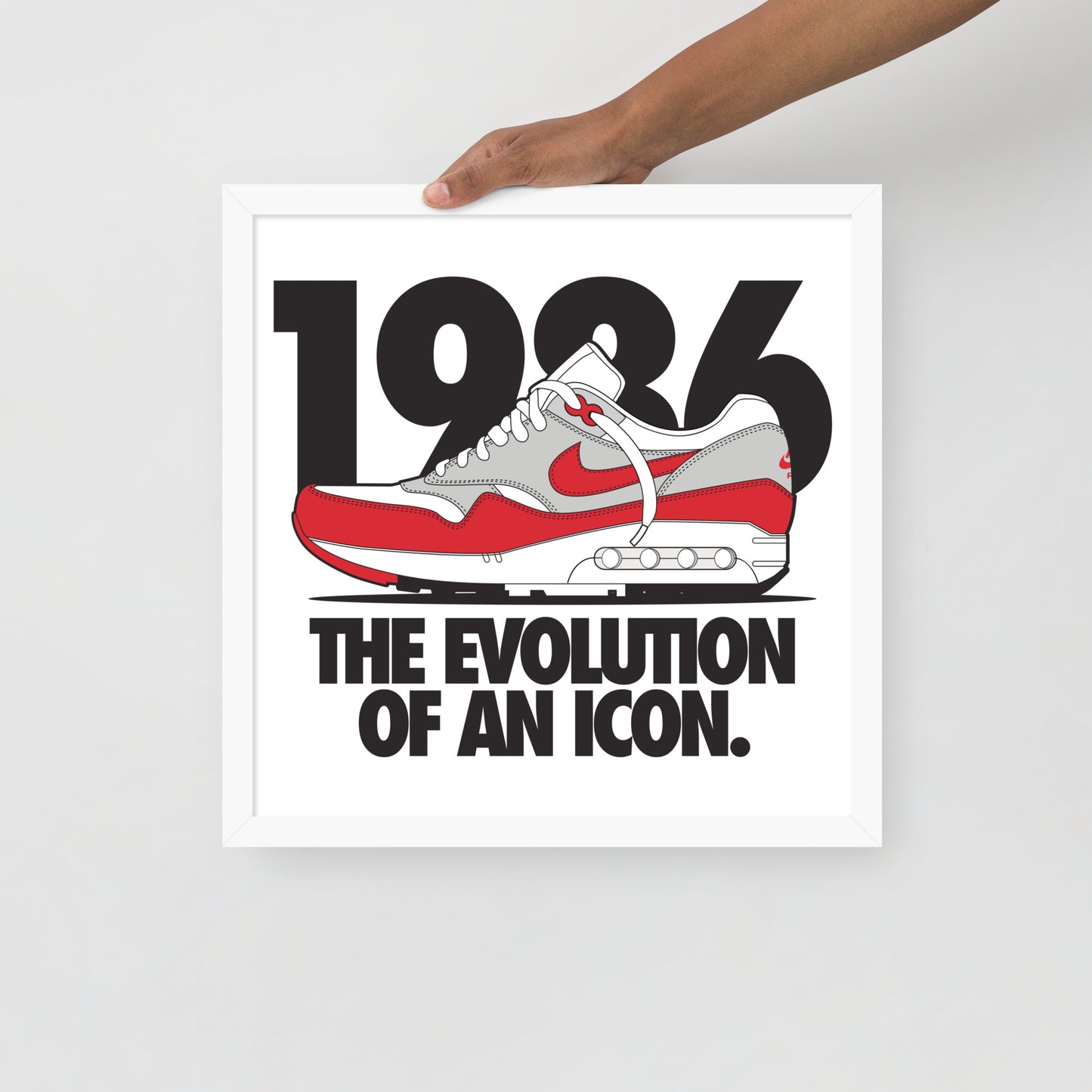 1986 Framed photo paper poster