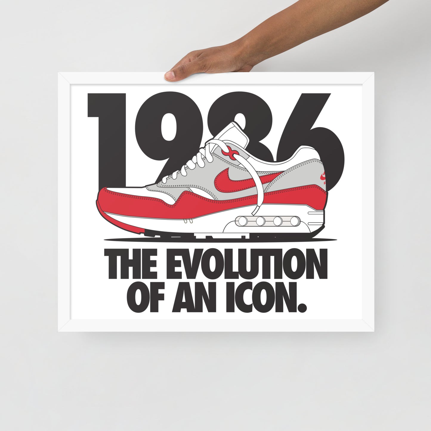 1986 Framed photo paper poster