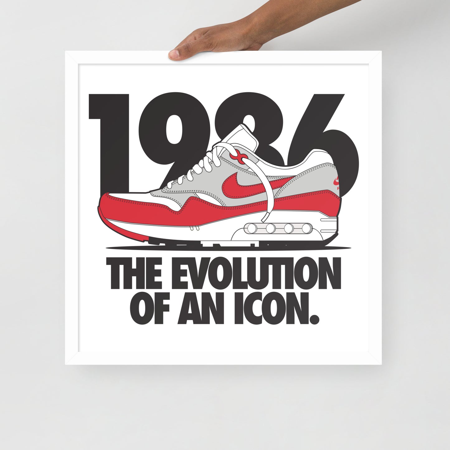 1986 Framed photo paper poster