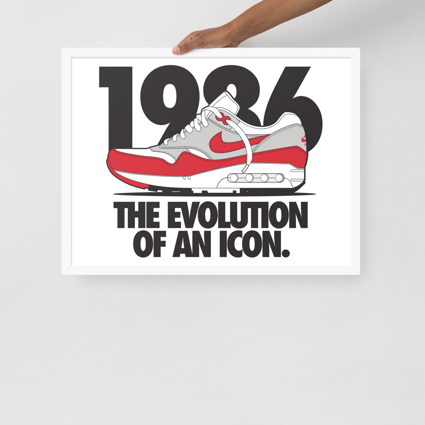 1986 Framed photo paper poster