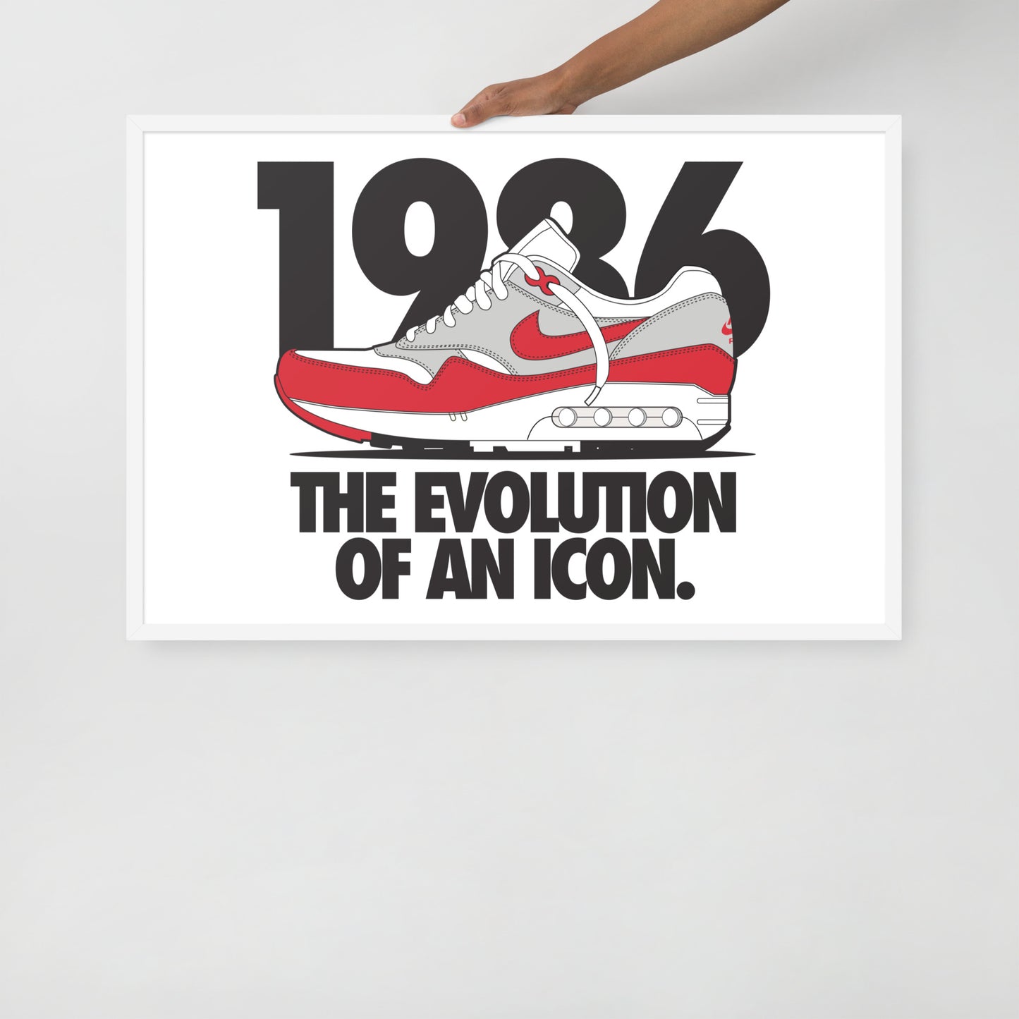 1986 Framed photo paper poster