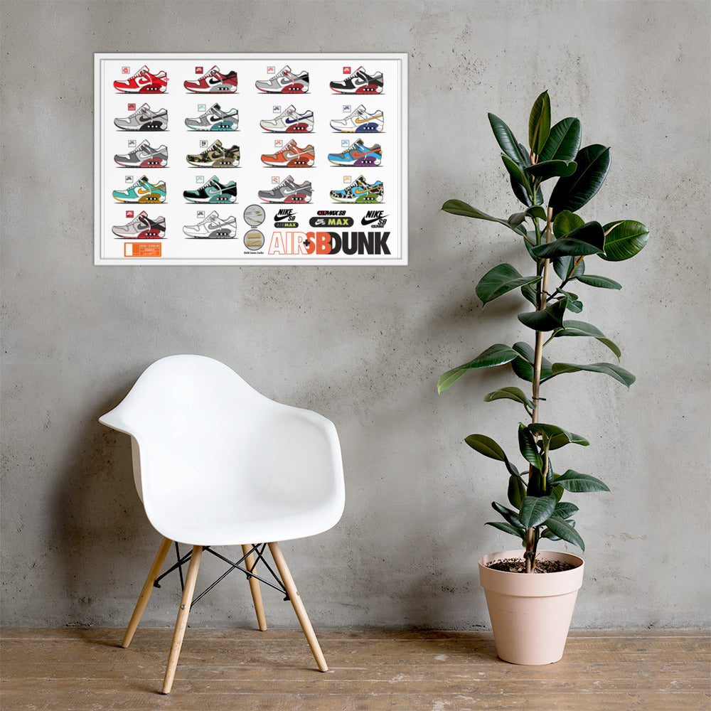 AIR+SB Framed photo paper poster